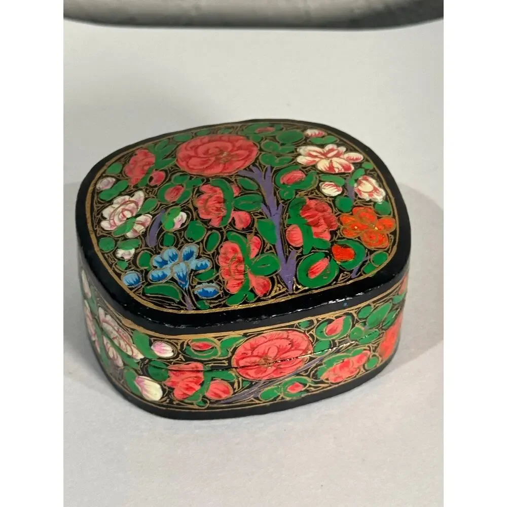 Kashmiri Papier-Mache Trinket Box Vibrant